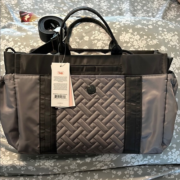 lug Handbags - NWT Lug New Romper 2 gunmetal pearl grey gray SOLD OUT COLOR